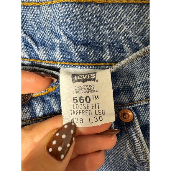 Vintage Levi's 560 Loose Fit Tapered Leg 29x30 Made in USA - Picture 4 of 4